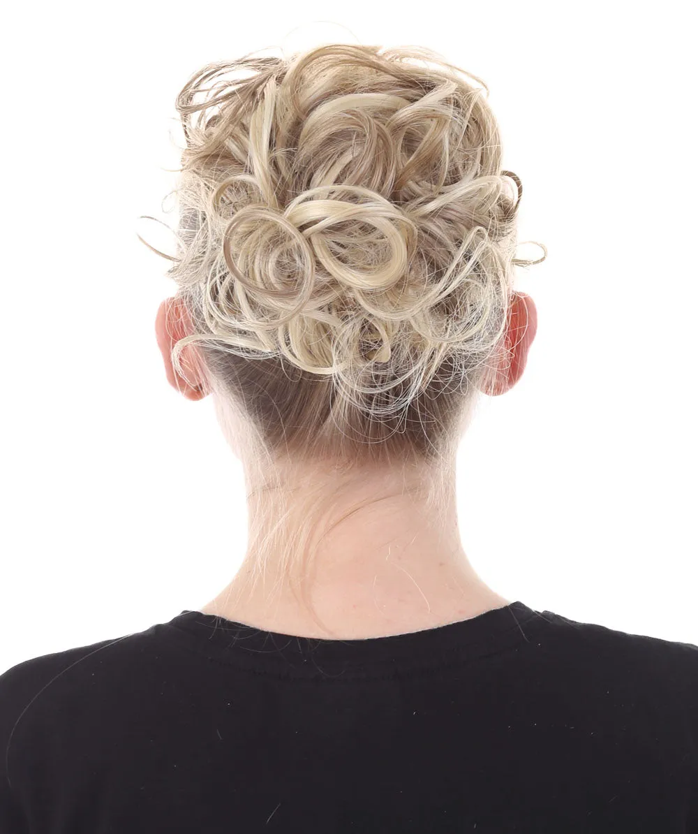 Adult Women's Easy-Wear Curly Dirty Synthetic Blonde Twister Wig, Perfect for Cosplay