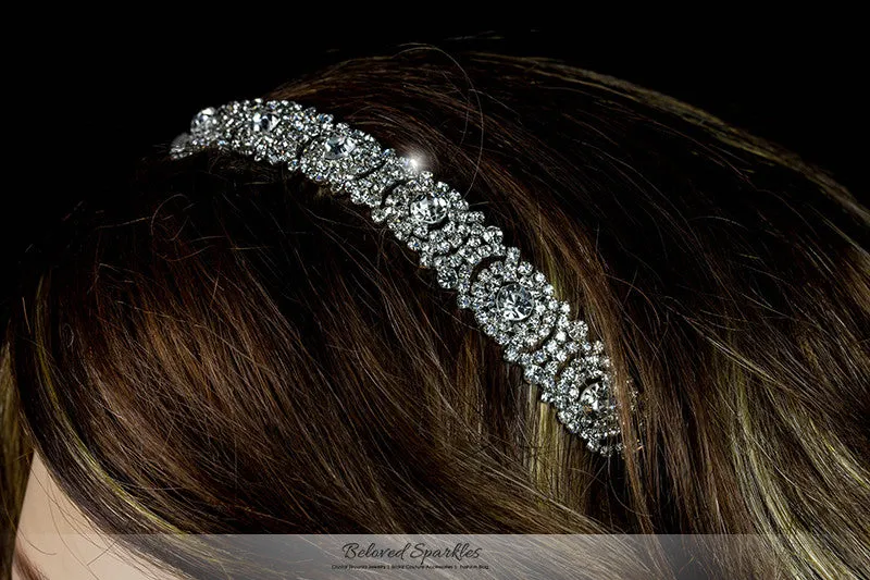 Amica Rhinestone Halo Cluster Stretch Headband | Rhinestone