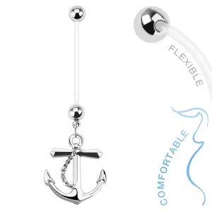 Anchor Maternity Navel Ring