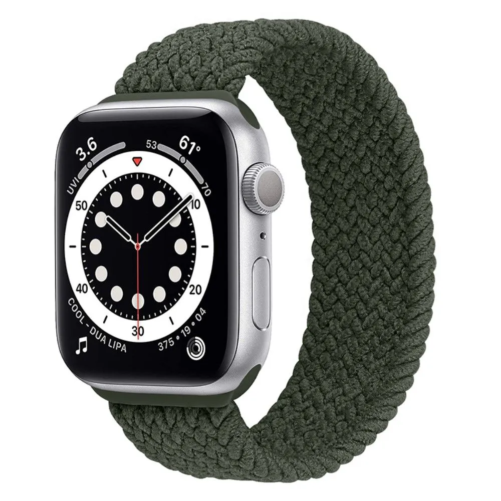 Apple Watch (41mm) elastic watch strap - Olive Green / Size: M