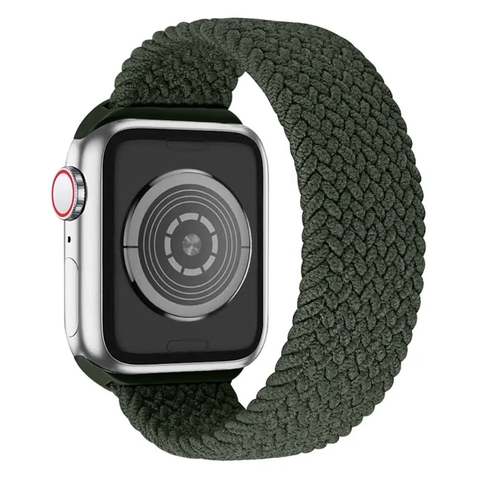 Apple Watch (41mm) elastic watch strap - Olive Green / Size: M