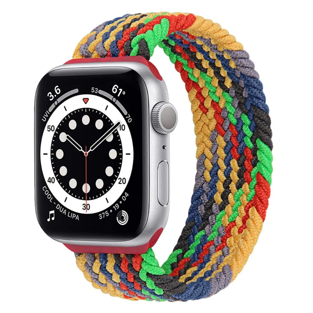 Apple Watch (45mm) elastic watch strap - Colorful Green / Size: XL