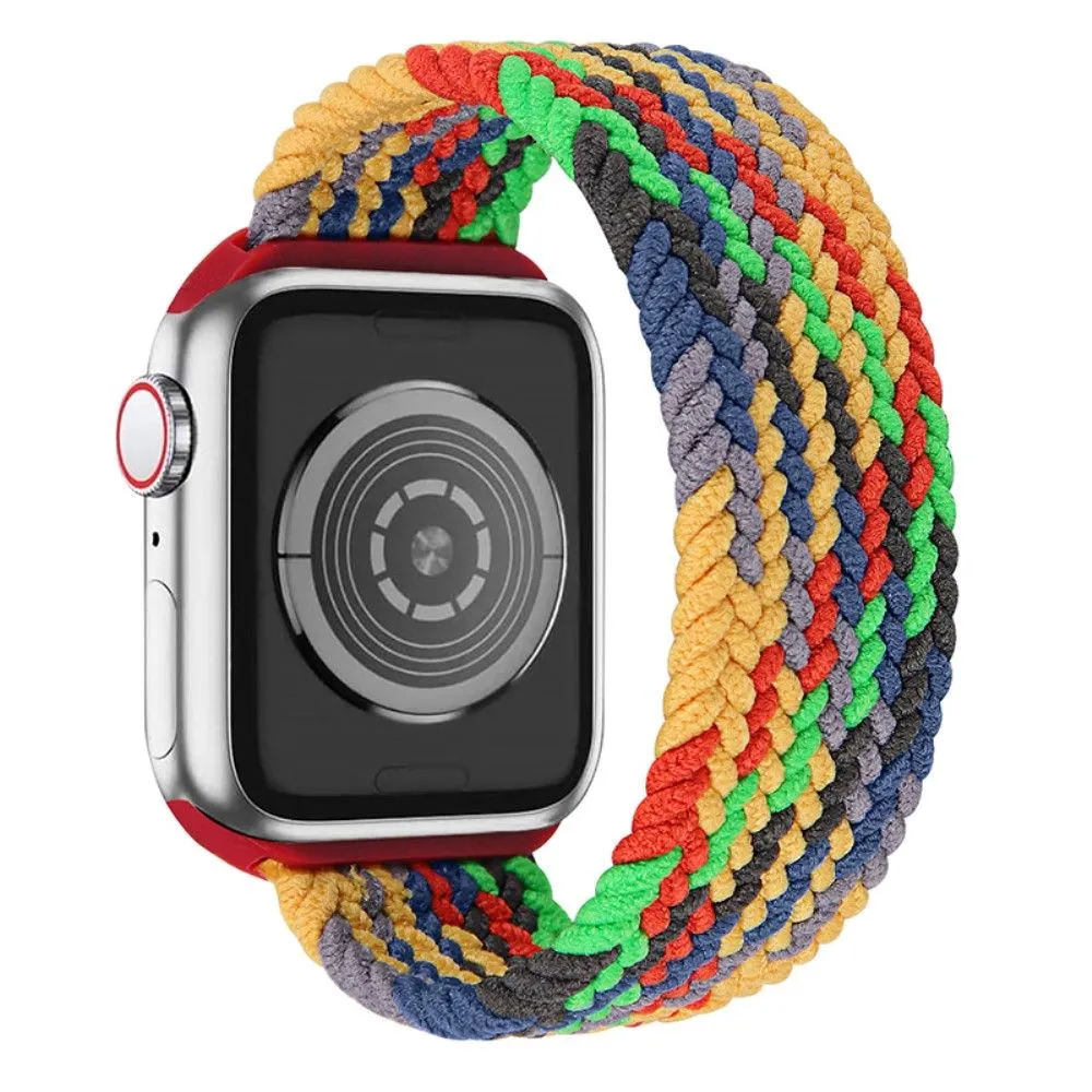 Apple Watch (45mm) elastic watch strap - Colorful Green / Size: XL