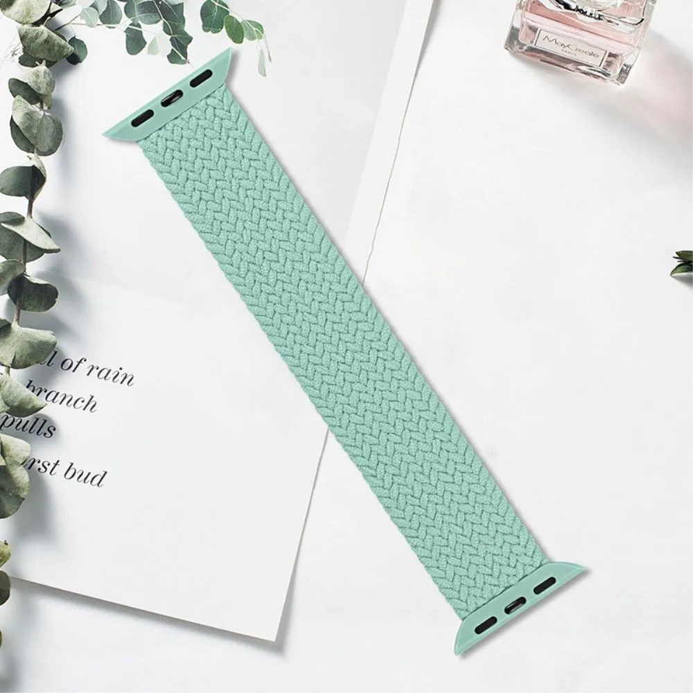 Apple Watch (45mm) elastic watch strap - Mint Green / Size: L