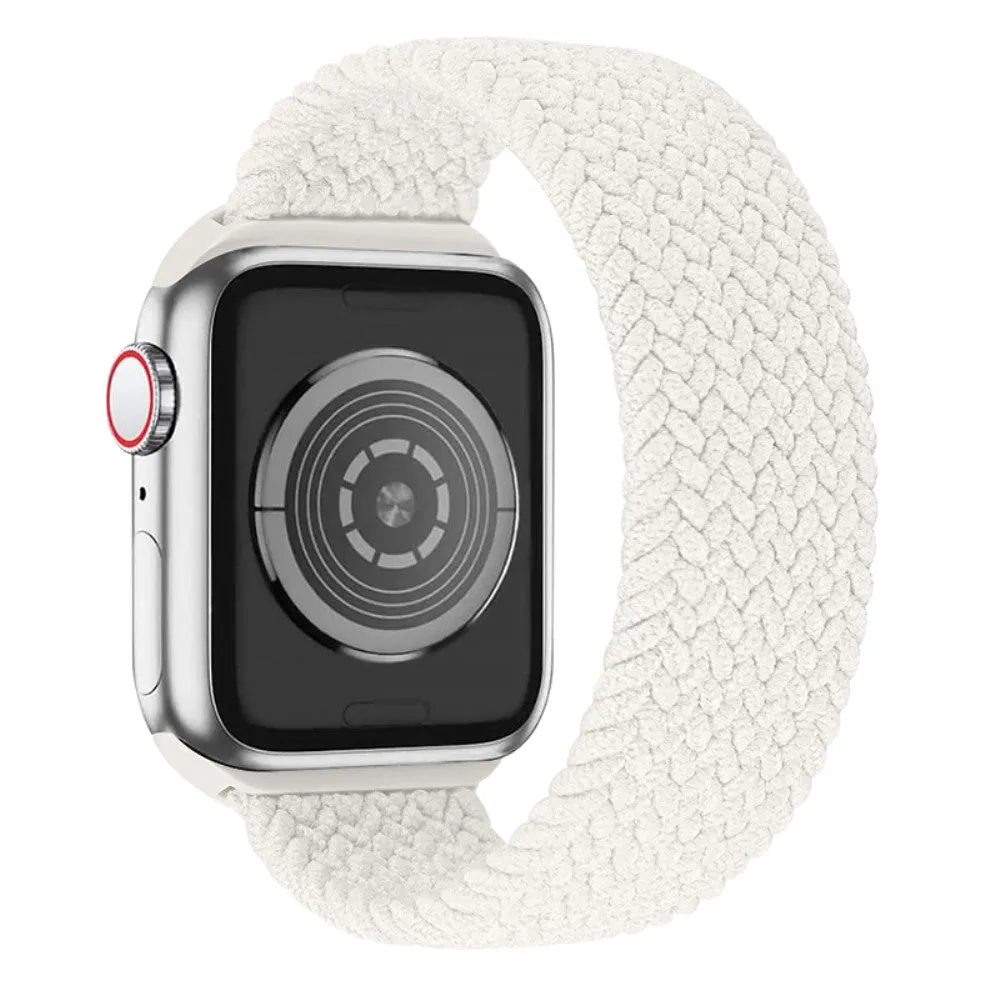 Apple Watch (45mm) elastic watch strap - Pearl White / Size: S