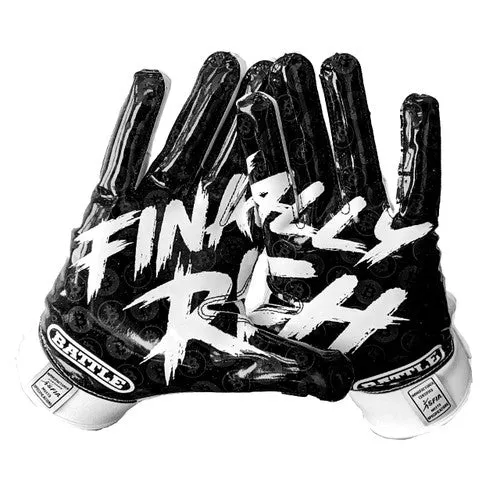 Battle Youth Finally Rich 2.0 Receiver Football Gloves