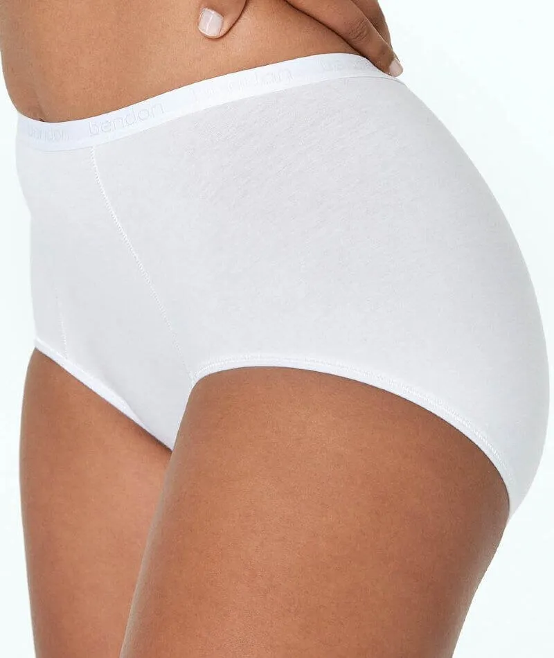 Bendon Body Cotton Trouser Brief - White