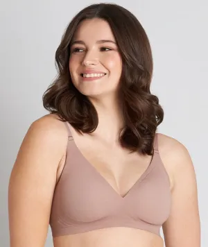 Bendon Comfit Collection Soft Cup Wire-free Plunge Bra - Mocha