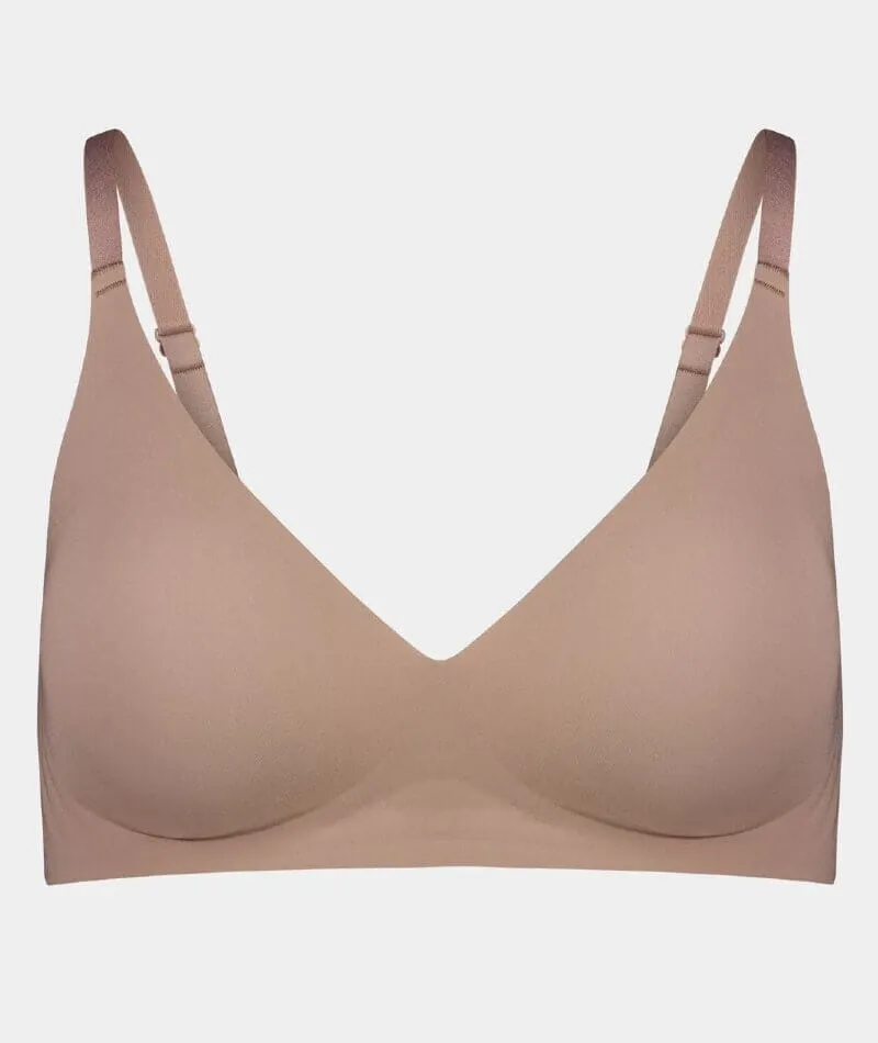 Bendon Comfit Collection Soft Cup Wire-free Plunge Bra - Mocha