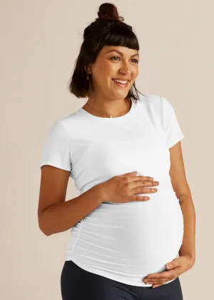 Beyond Yoga Featherweight One And Only Maternity Tee - White