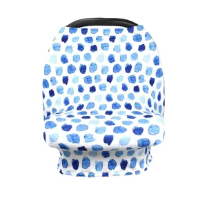 Breastfeeding Cover Cotton Nursing Maternity - Splashes Of Blue