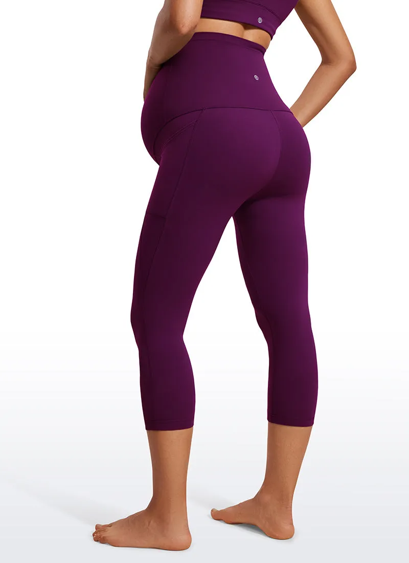 Butterluxe Maternity Leggings with Pockets 21"- Super High Waist