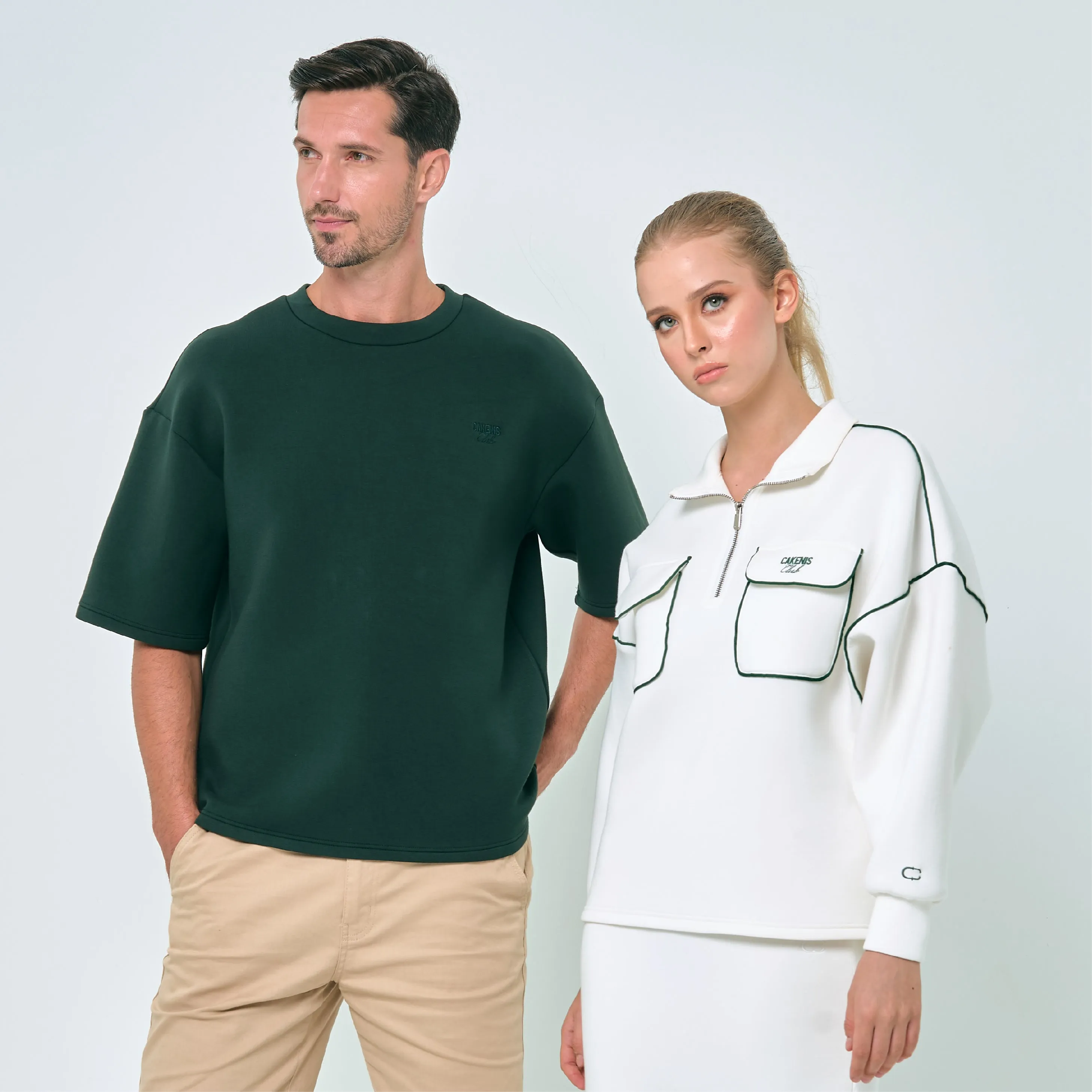 CAKENIS CLUB CHAMP OVERSIZED TEE IN GREEN