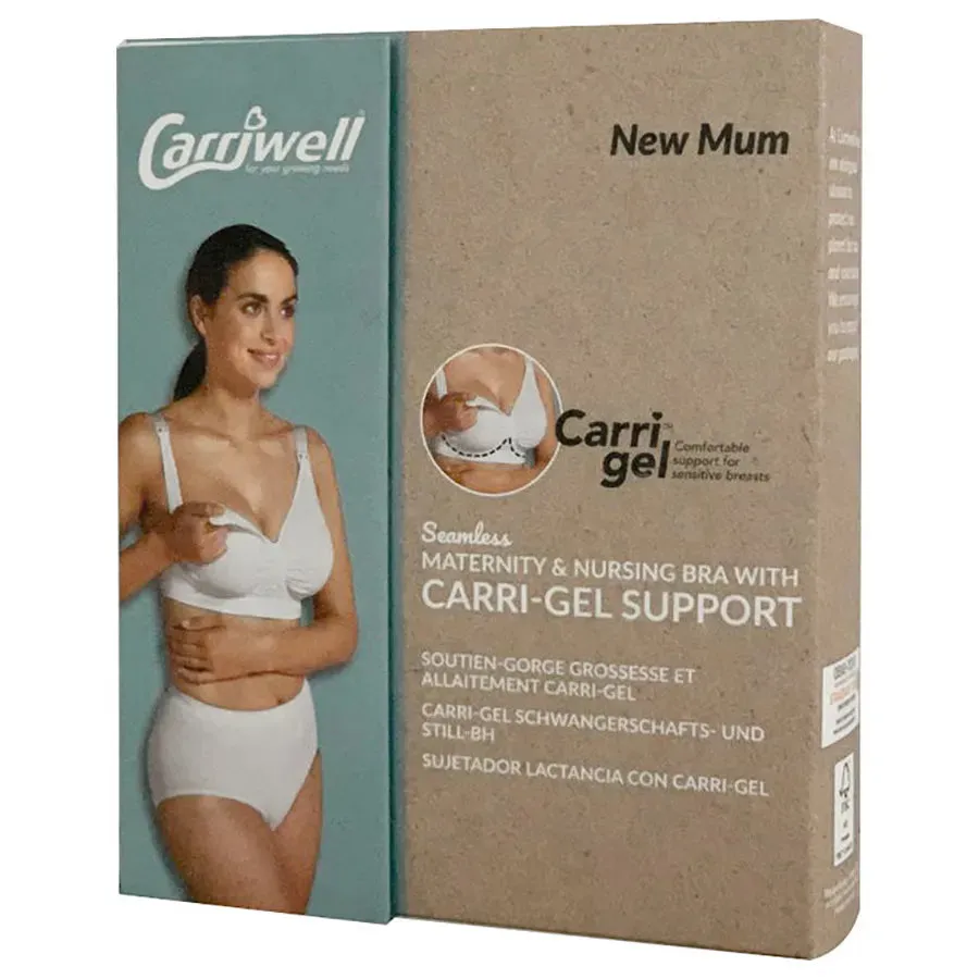 Carriwell Maternity & Nursing Bra with Carri-Gel Support (Black)