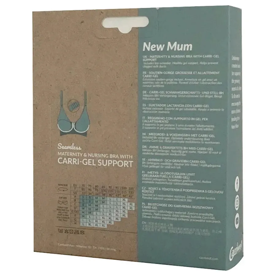 Carriwell Maternity & Nursing Bra with Carri-Gel Support (Black)