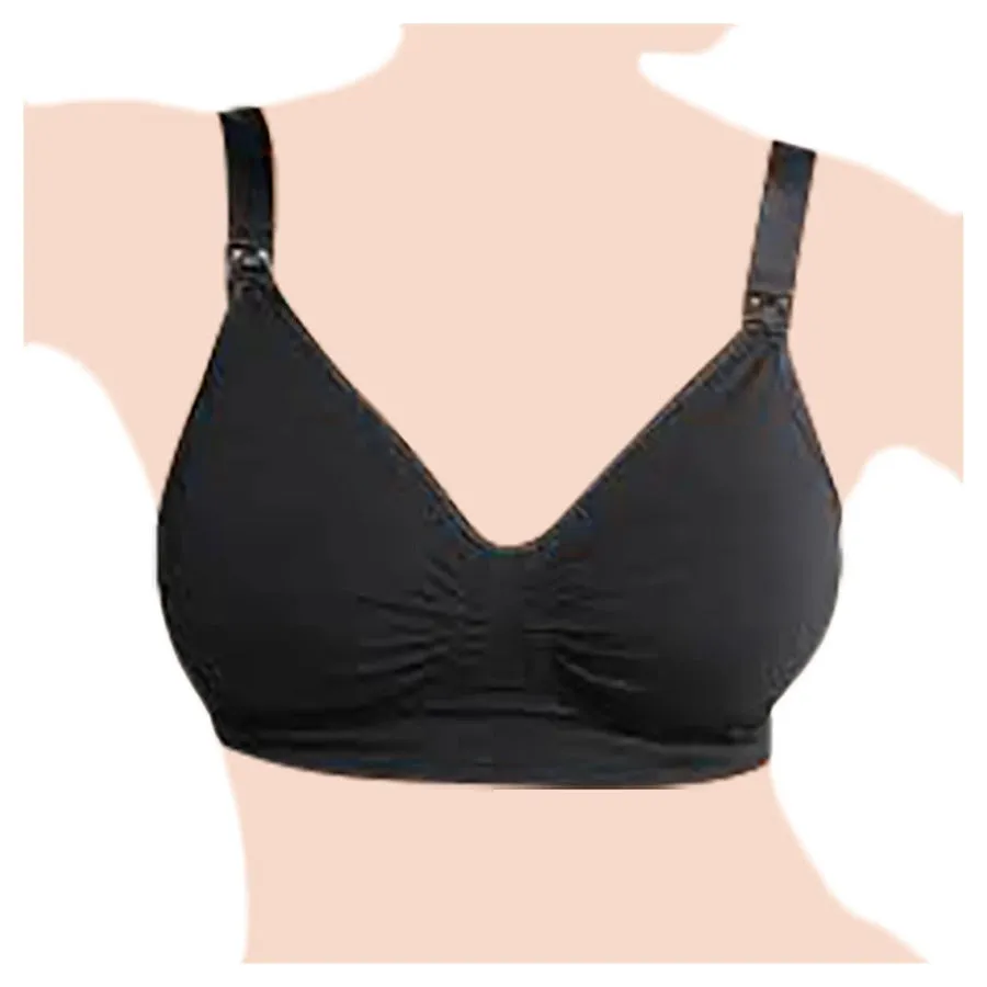 Carriwell Maternity & Nursing Bra with Carri-Gel Support (Black)