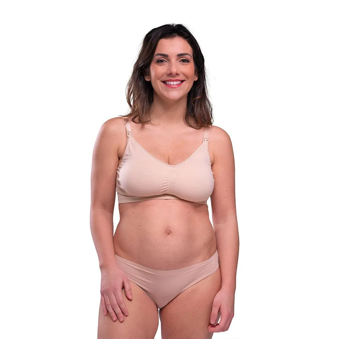 Carriwell Original Maternity   Nursing Bra - Honey