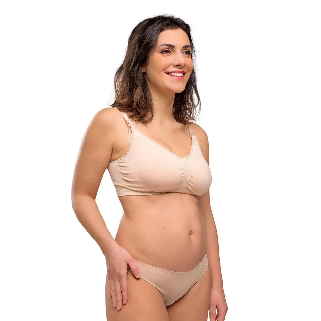 Carriwell Original Maternity   Nursing Bra - Honey