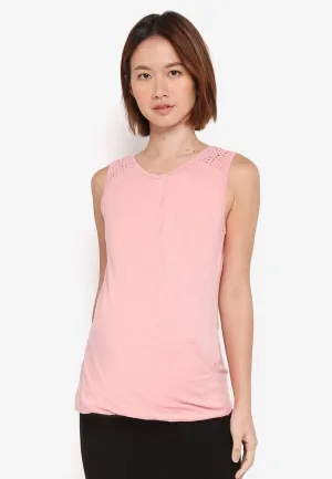 Celyn Overlap Tee Coral Blush