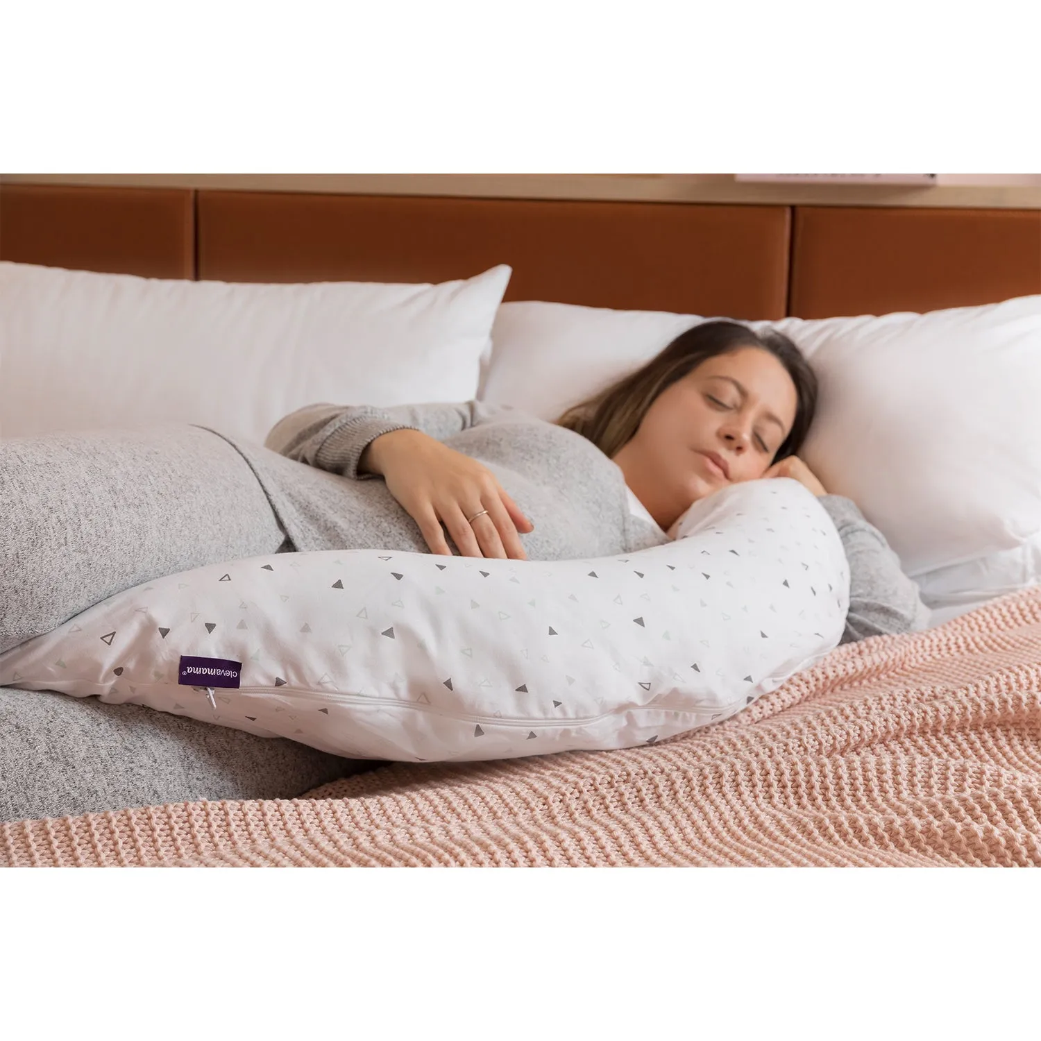 Clevamama Therapeutic Full Body & Bump Maternity Pillow