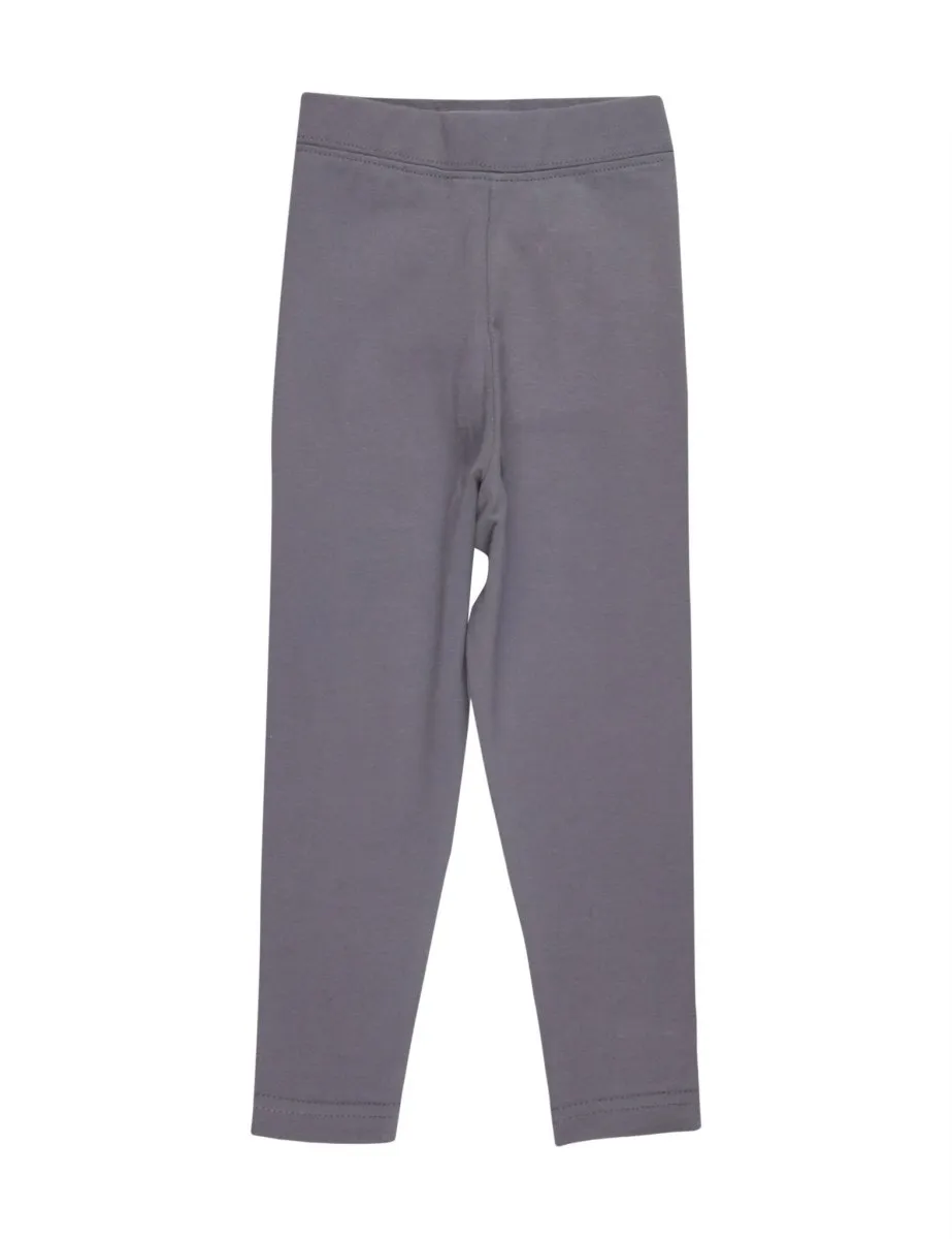 Combo of 3 Girls Full Length Leggings-Frost Grey, Charcoal Grey and Grey