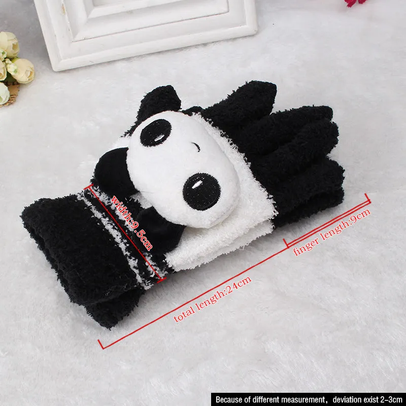 Cute Cartoon Character Stretchable Gloves