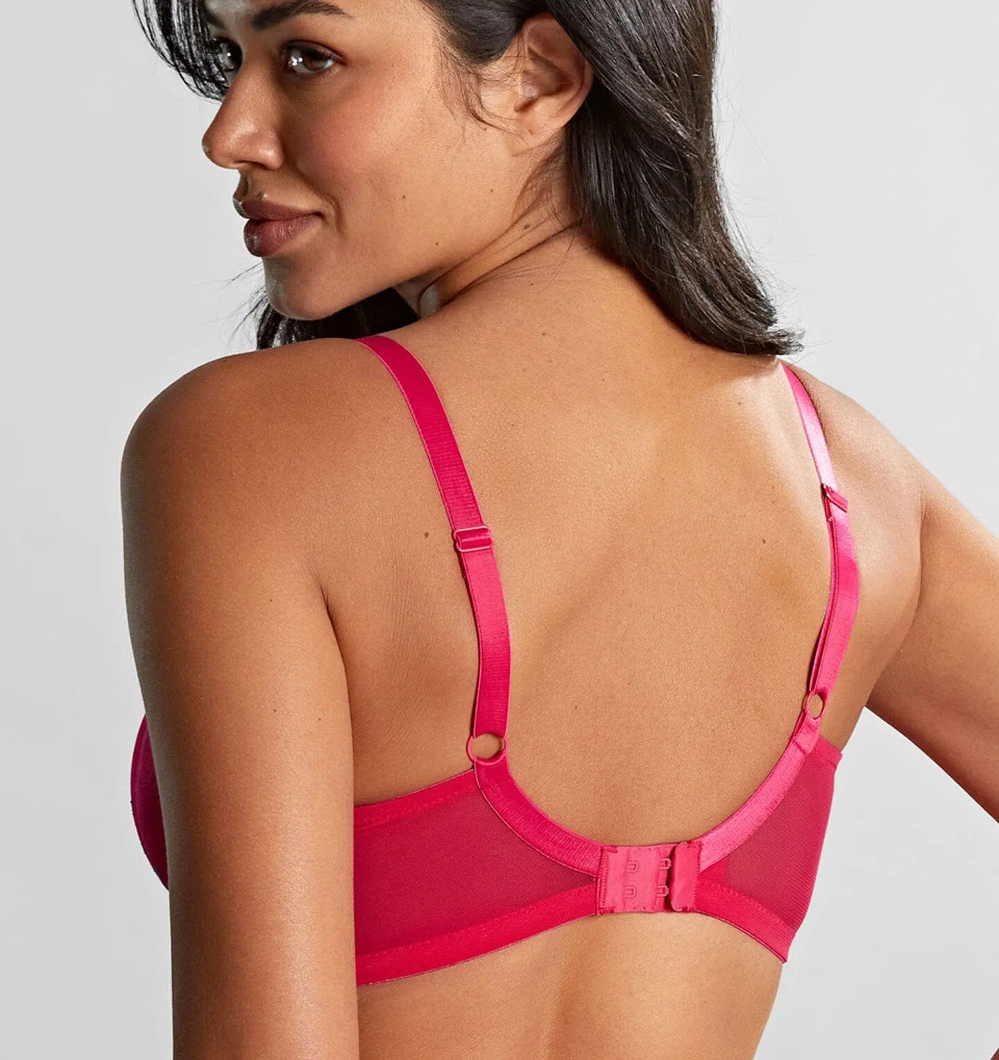 D  lace plunge [Fuchsia/Indigo]