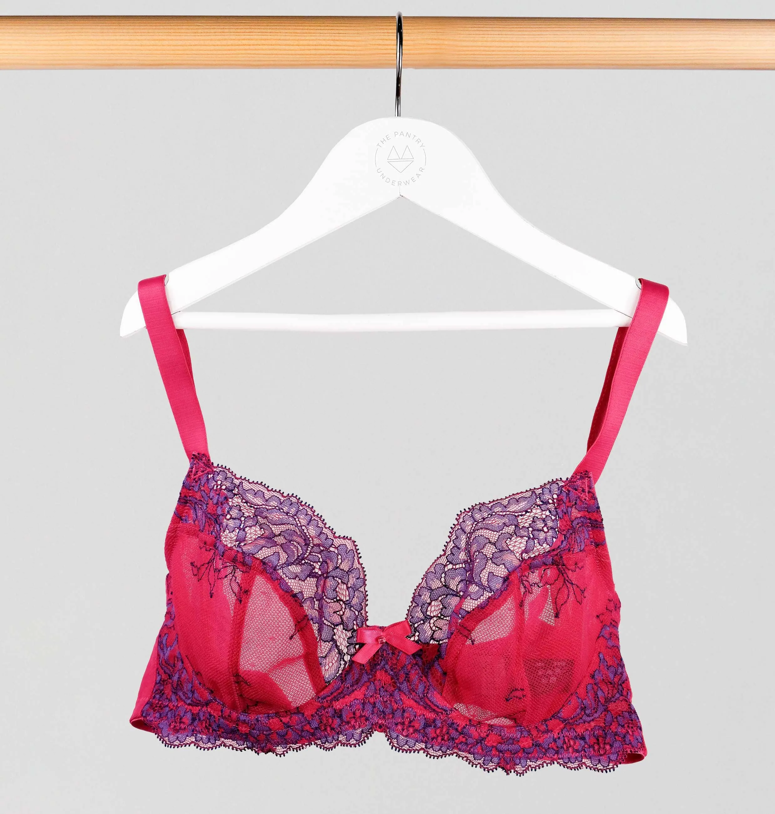 D  lace plunge [Fuchsia/Indigo]