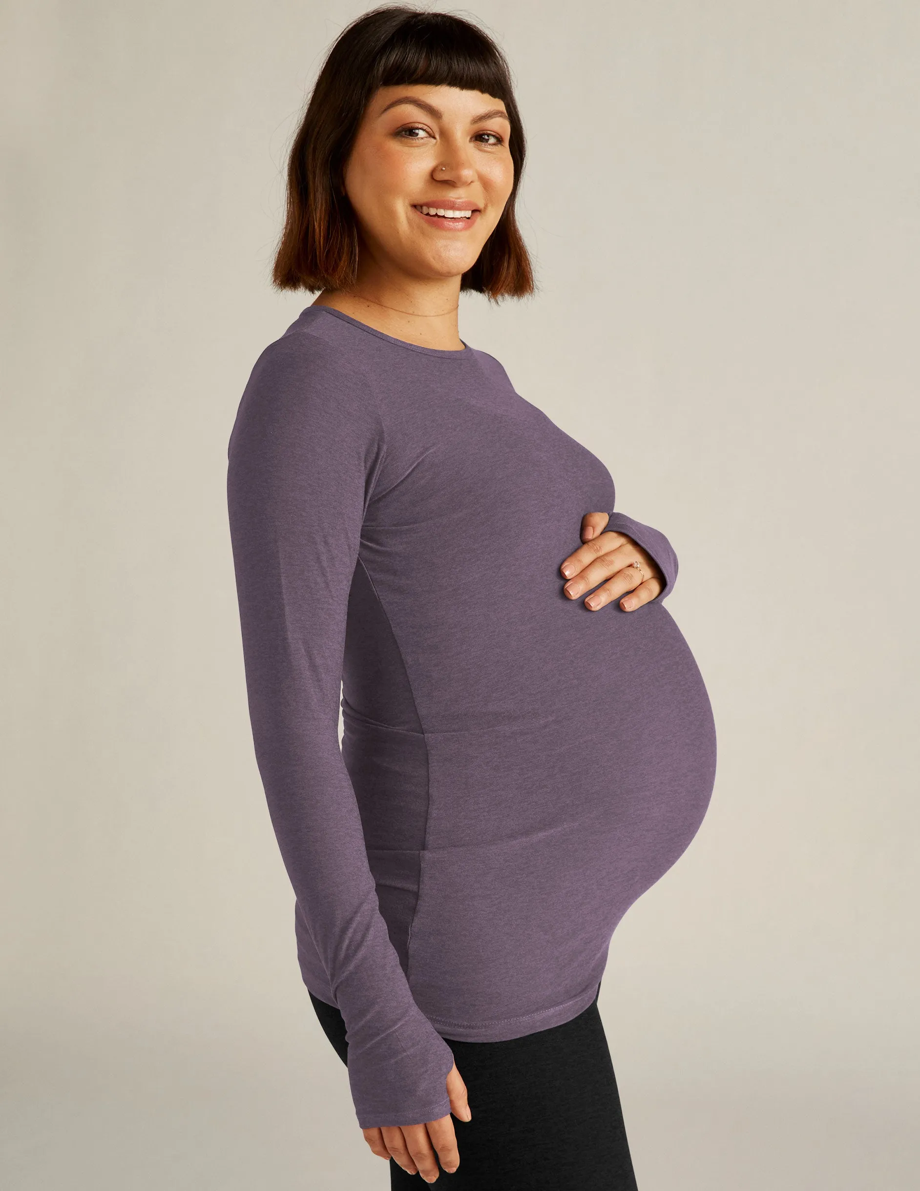 Featherweight Count On Me Maternity Crew Pullover