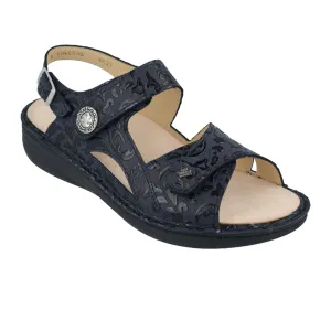 Finn Comfort Barbuda Backstrap Sandal (Women) - Blue Arabesque