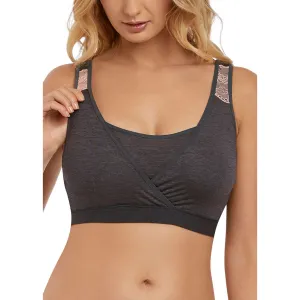 Freya Chi Non-Wired Nursing Bra - Charcoal