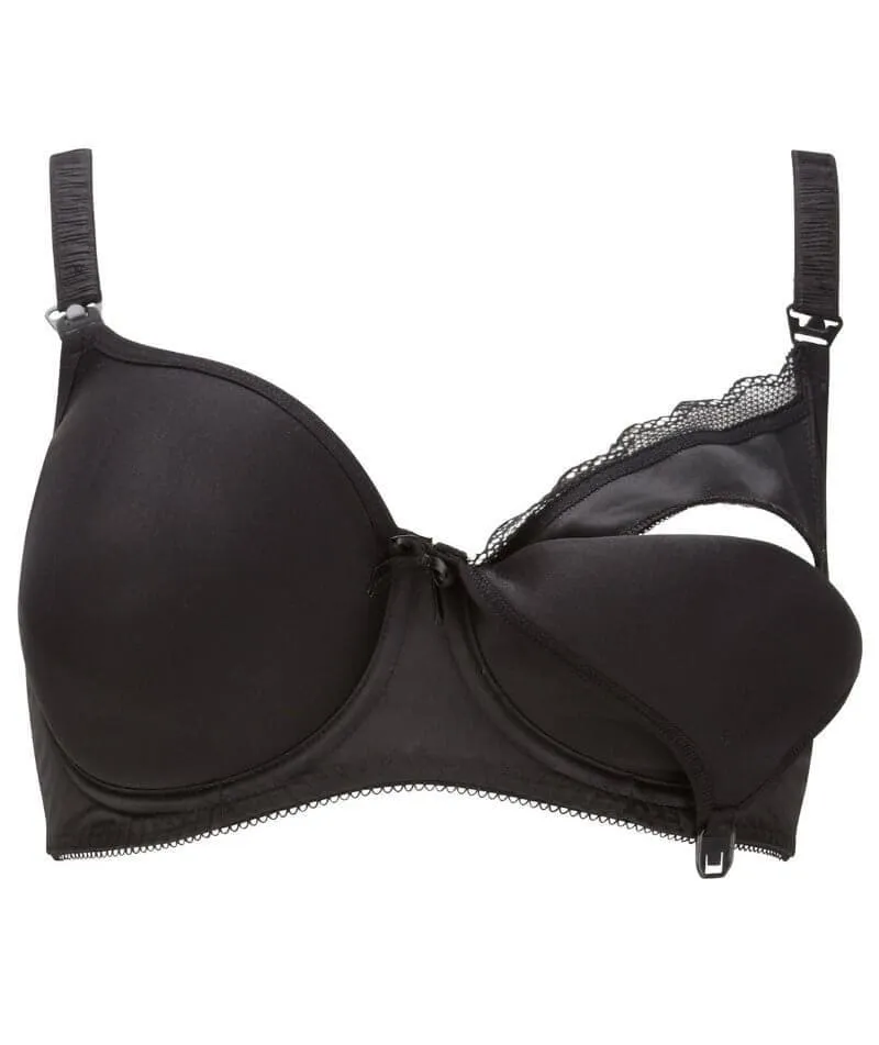 Freya Pure Underwire Moulded Nursing Bra - Black