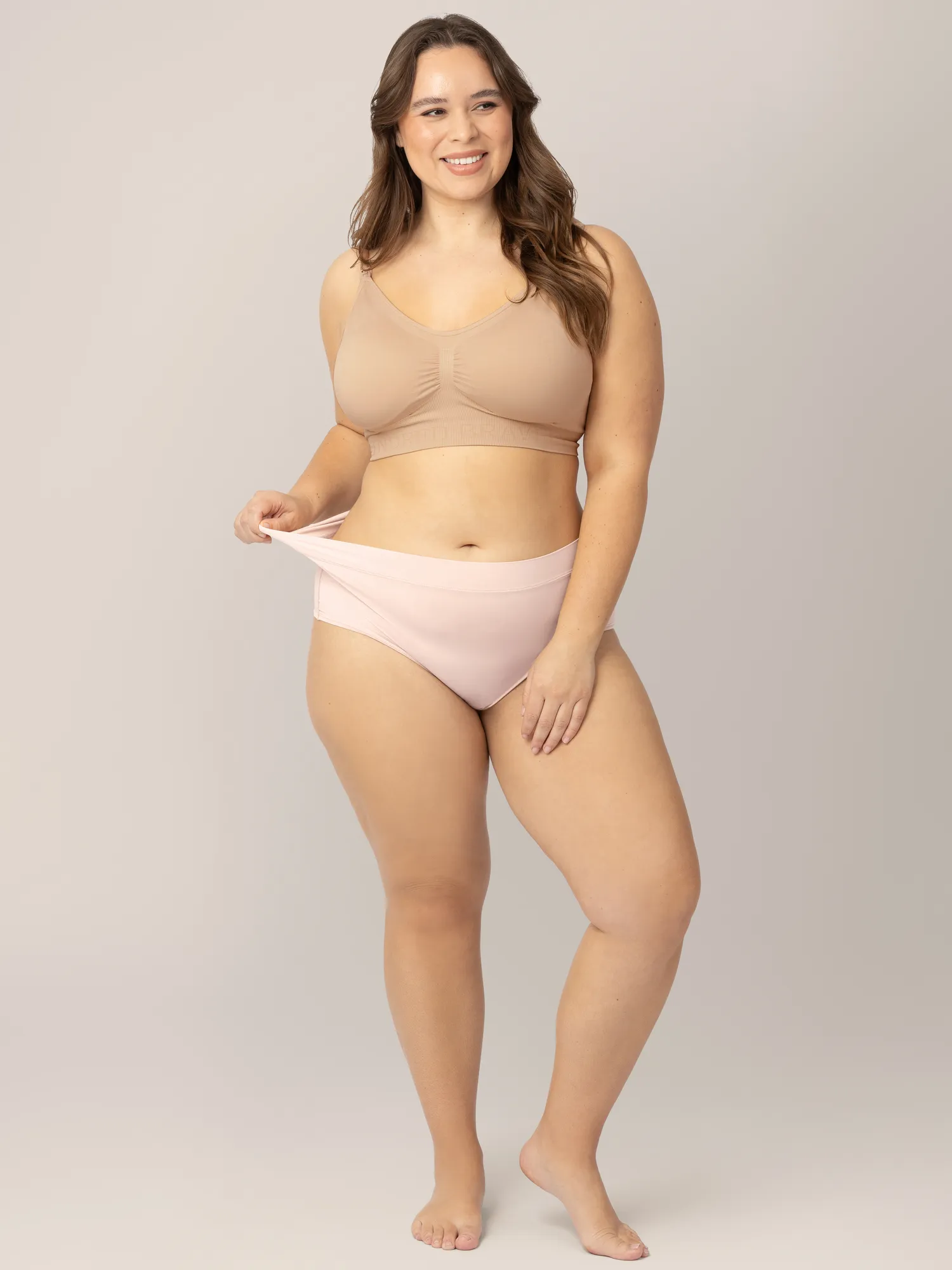 Grow with Me™ Maternity & Postpartum Brief | Soft Pink