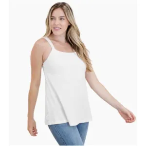 Kindred Bravely Signature Cotton Nursing & Maternity Tank (White)