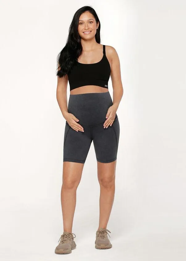 LJ Maternity Phone Pocket Bike Short