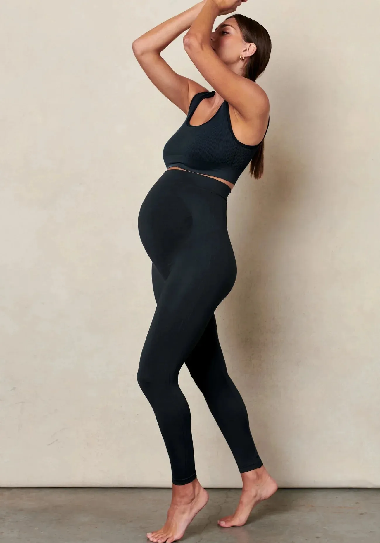 Maternity Belly Support Legging & Ribbed Bralette