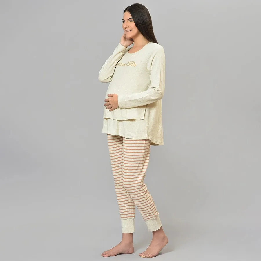 Misty Maternity Wear T-shirt & Pajama Set