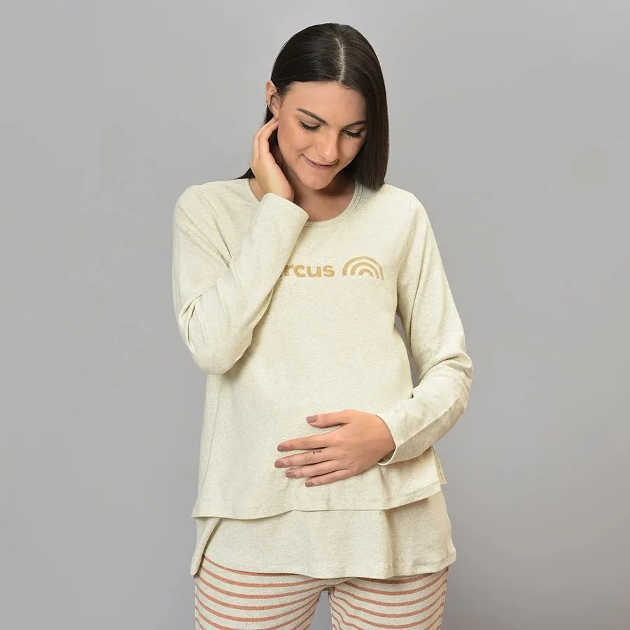 Misty Maternity Wear T-shirt & Pajama Set