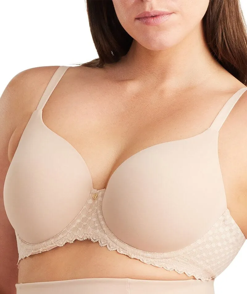 Nancy Ganz Revive Ava Lace Full Coverage Contour Bra - Warm Taupe