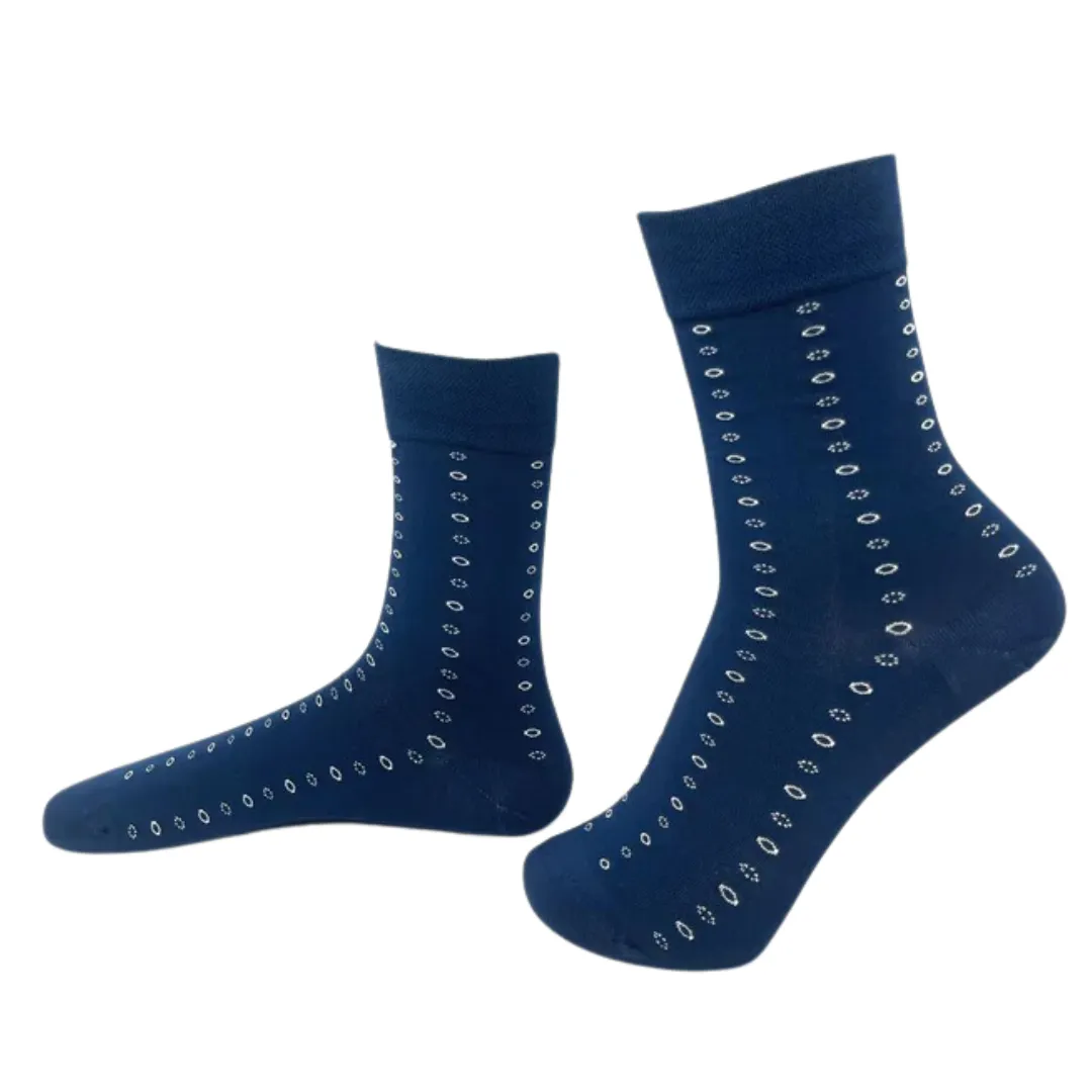 Navy Blue Crew Bamboo Socks