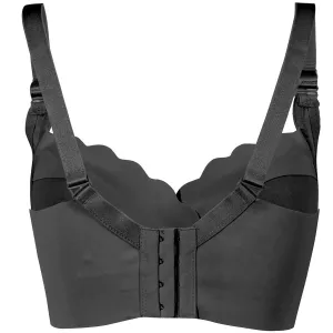 Okus - Elegant Seamless Maternity & Nursing Bra - Black (Medium)