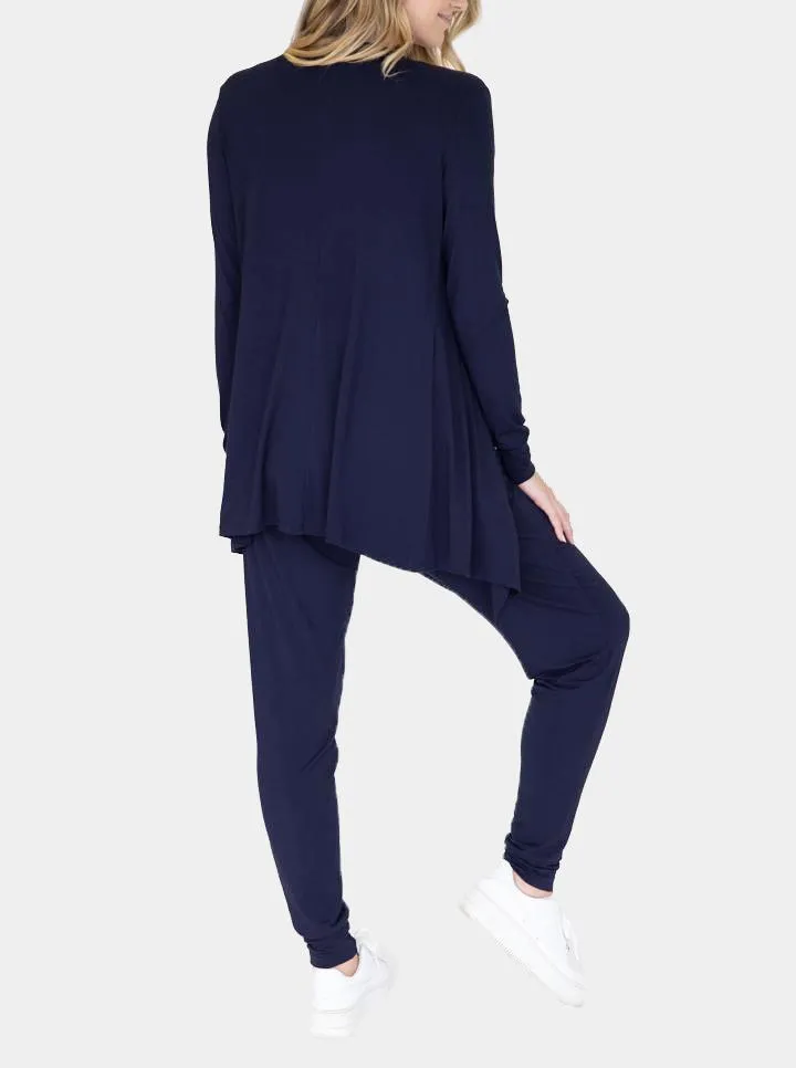 "Street to Home" Maternity 3 Piece Relax Outfit in Navy Bamboo