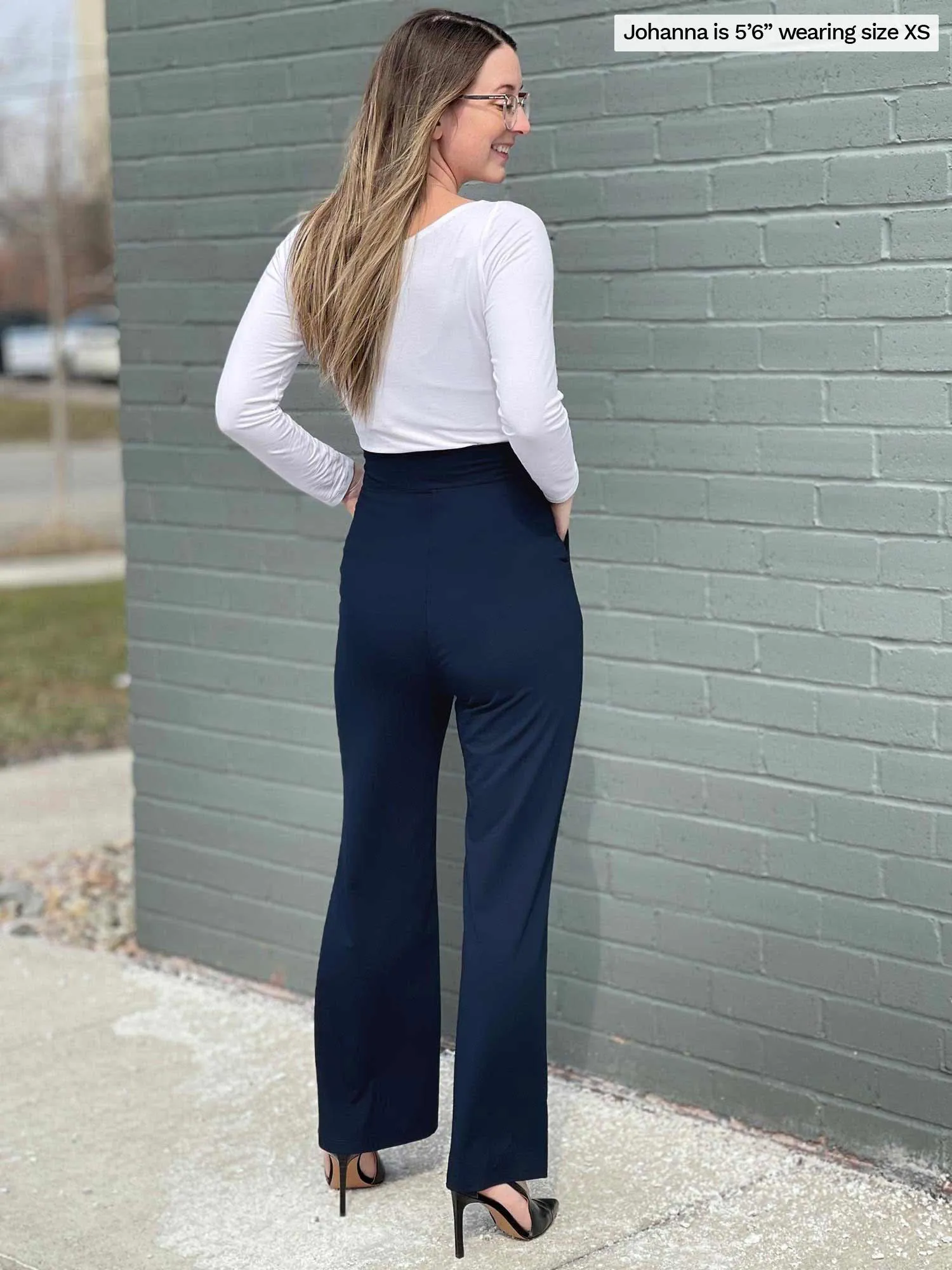 Reed high waisted pant with pockets