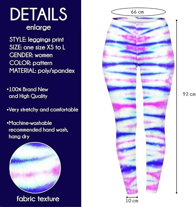 Regular Leggings (8-12 UK Size) - Cyan Surf