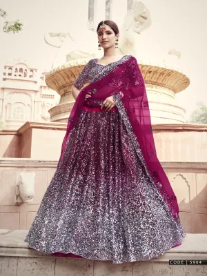 Sangeet Special Designer Fashionable Shaded Lehenga Choli