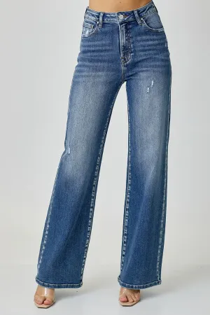 Showy High Waist Wide Leg Jeans