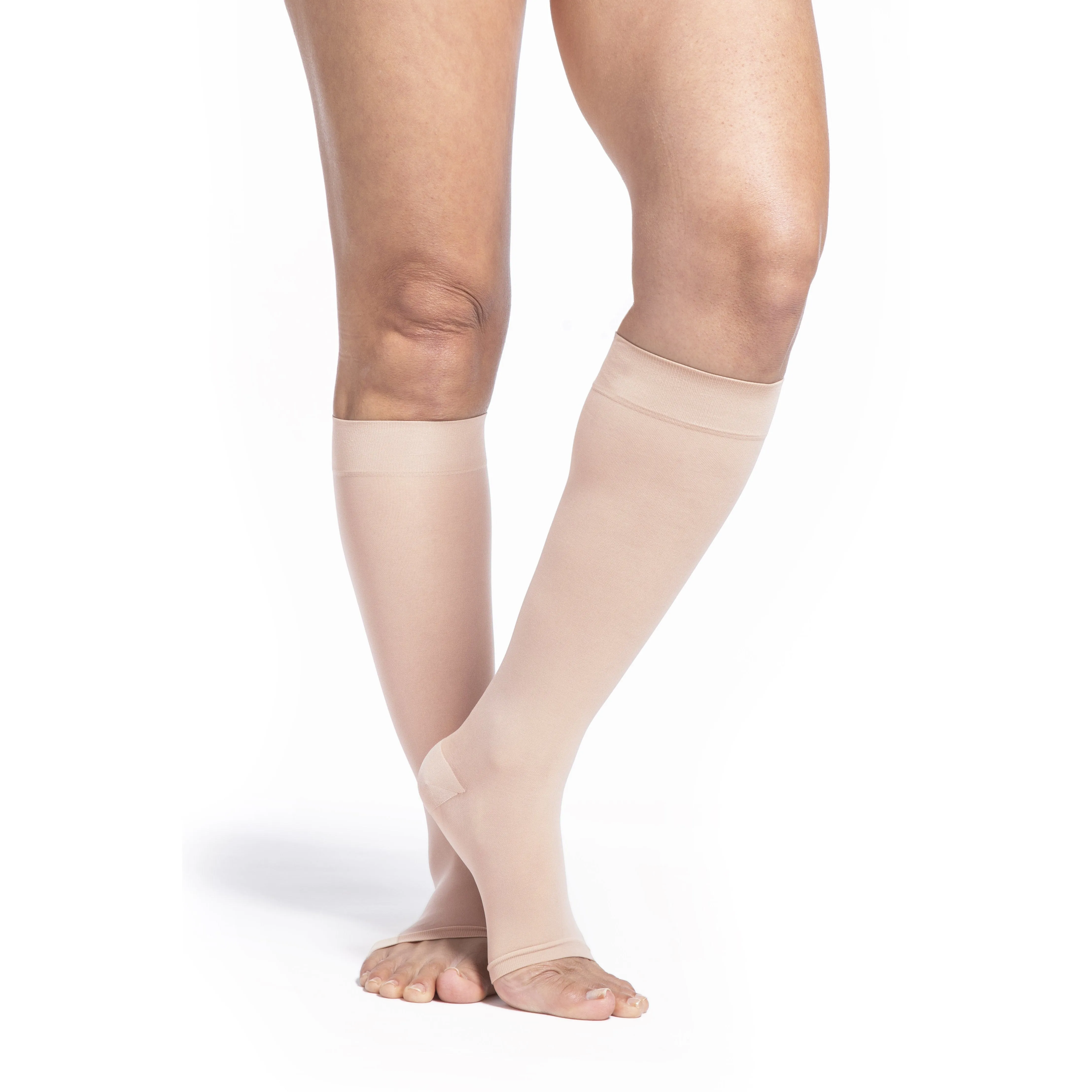 Sigvaris Sheer Women's Knee High 20-30 mmHg, Open Toe