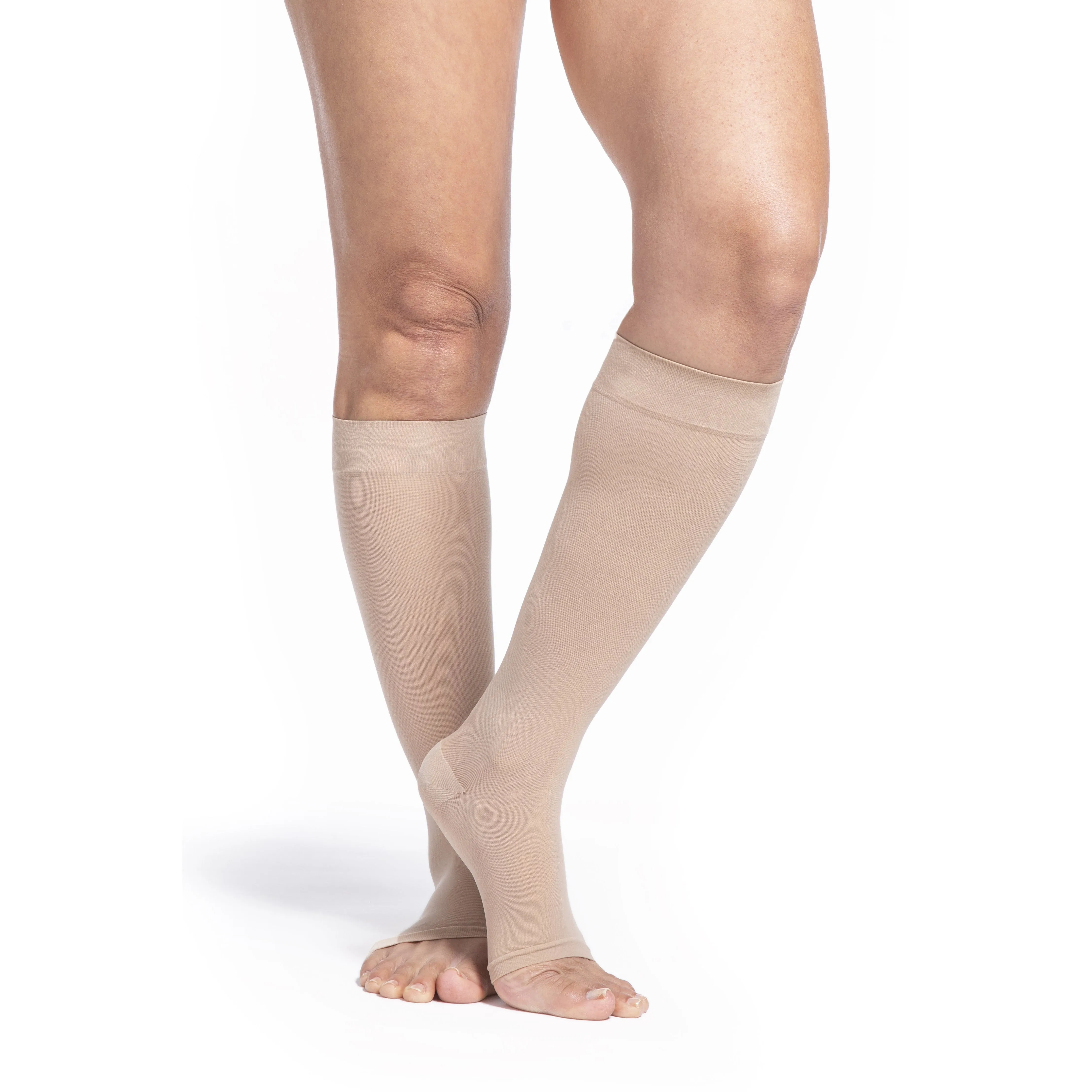 Sigvaris Sheer Women's Knee High 20-30 mmHg, Open Toe