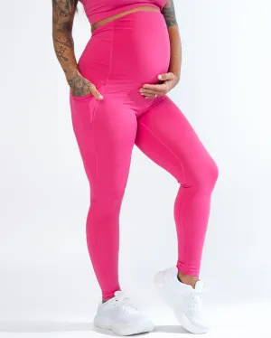 Skin Maternity Pants - Hibiscus