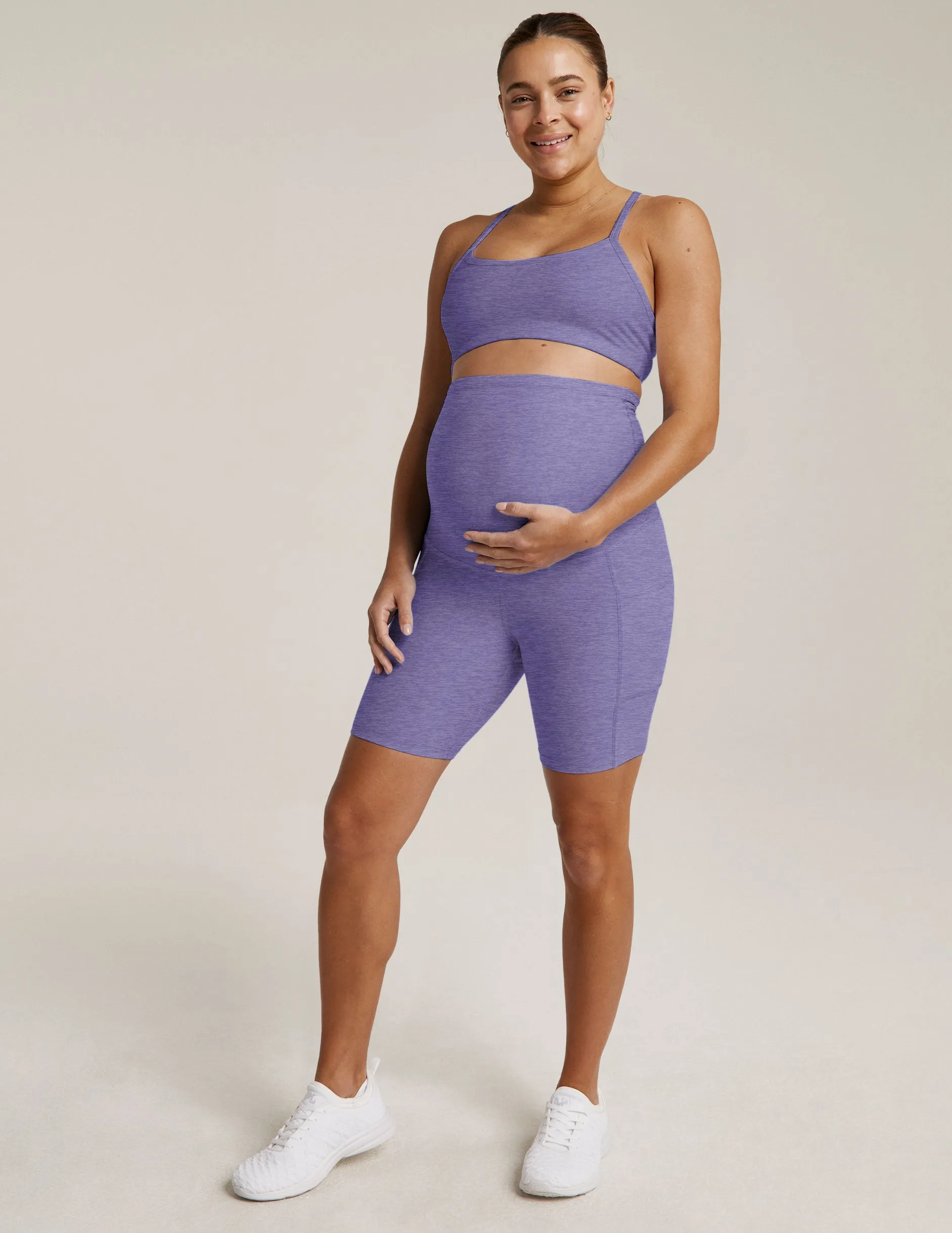 Spacedye Pockets Forever Maternity Biker Short